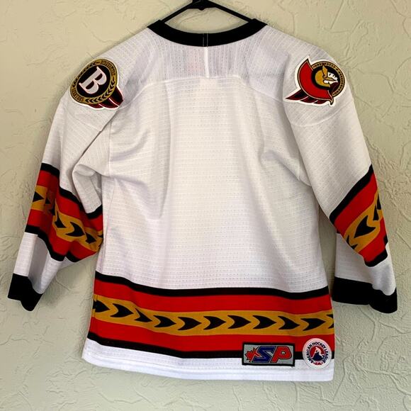 AUTHENTIC AMERICAN HOCKEY LEAGUE BINGHAMTON SENATORS HOCKEY JERSEY YOUTH SMALL - Picture 4 of 8